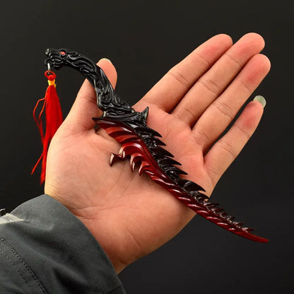 Epic Mini Sword for Gamer Gifts and Gaming Room Decor - 20cm Death Dagger