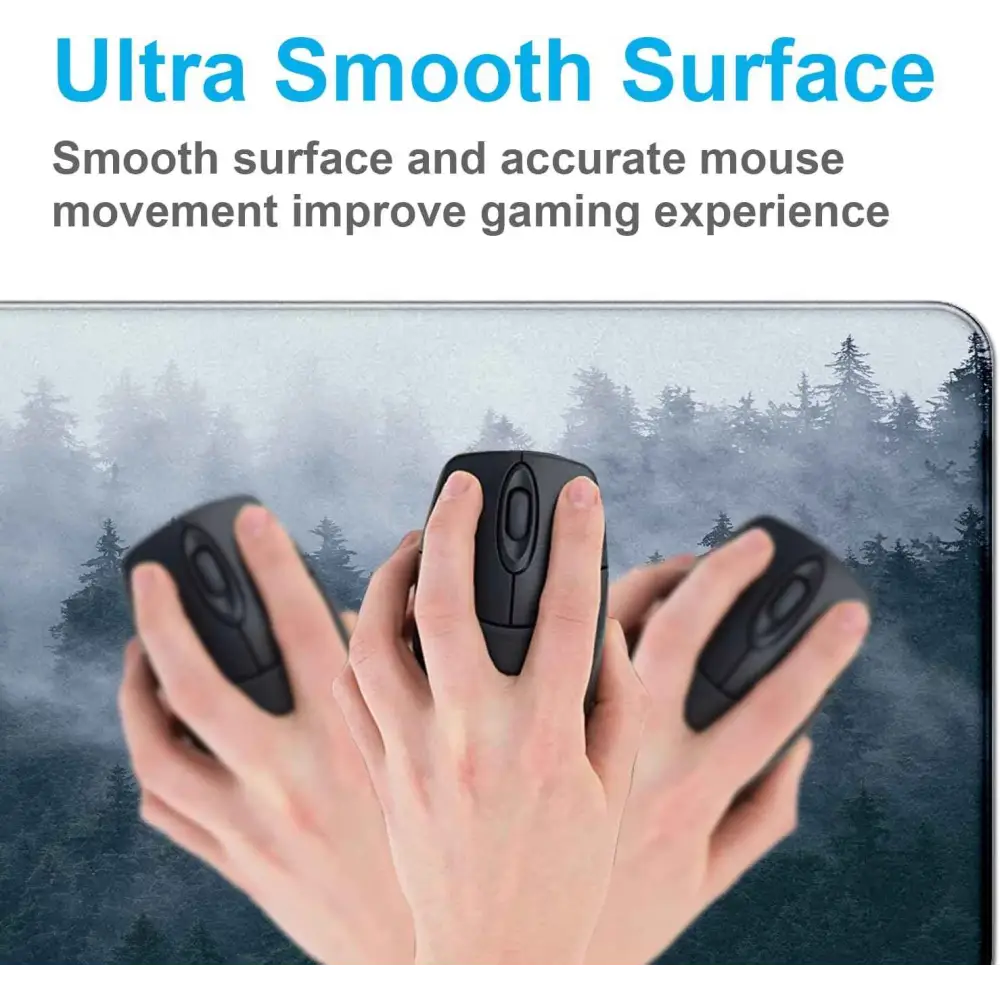 Extended Gaming Mouse Pad - Large Waterproof Non-Slip Desk Mat with Stitched Edges