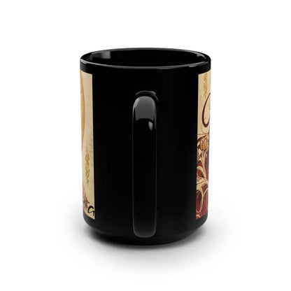 Epic Sips in a 15oz Black Ceramic Mood Mug - 15oz - Mug
