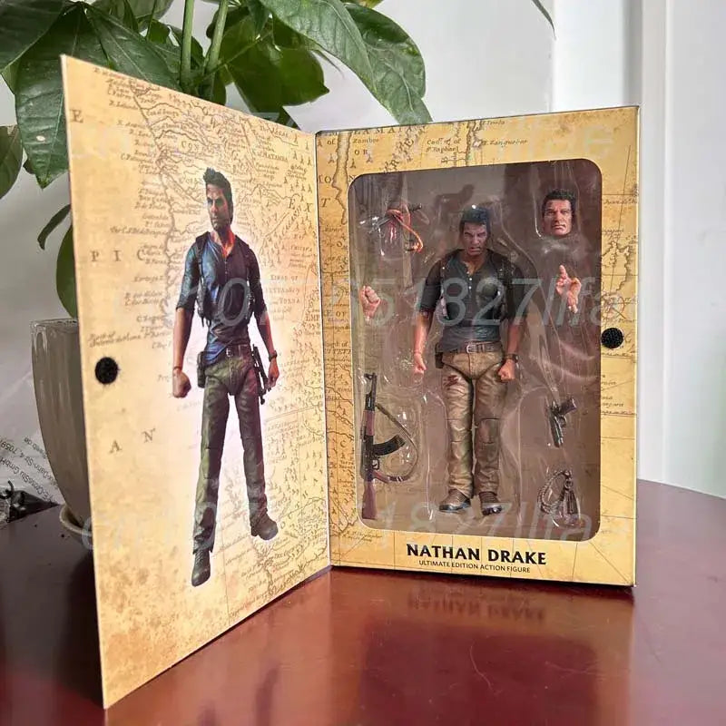 Nathan Drake Action Figure - NECA 7 Inch Articulated Toy With Accessories
