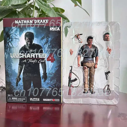 Nathan Drake Action Figure - NECA 7 Inch Articulated Toy With Accessories with box CHINA