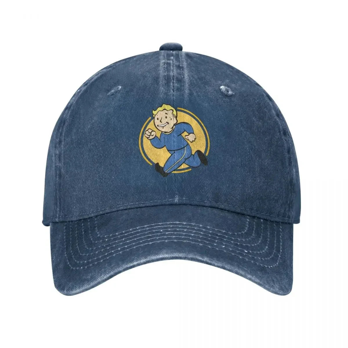 Explore the latest addition to our collection: Vault Boy-themed good quality baseball caps Navy Blue
