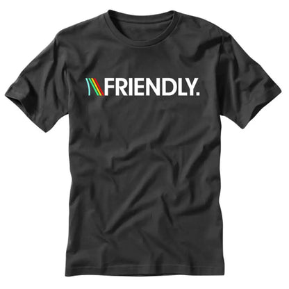 Friendly Gaming T-Shirt, Black, Short Sleeve, Full Front Print, Soft Stylish Fit, Arc Raiders Theme