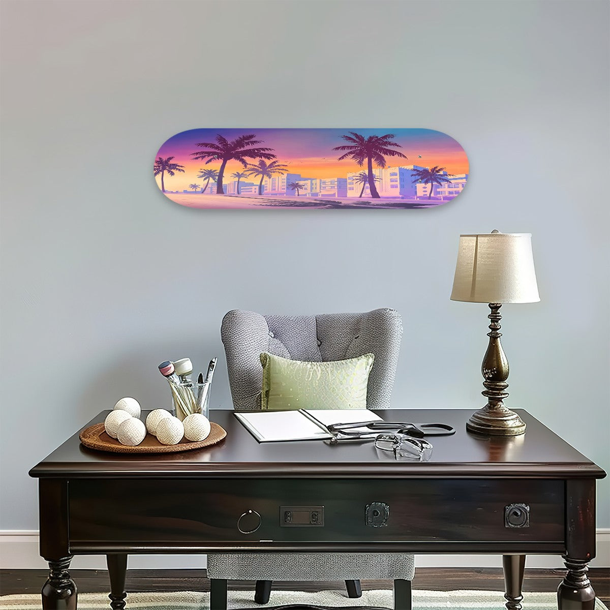 GTA 6-Inspired Skateboard Wall Art