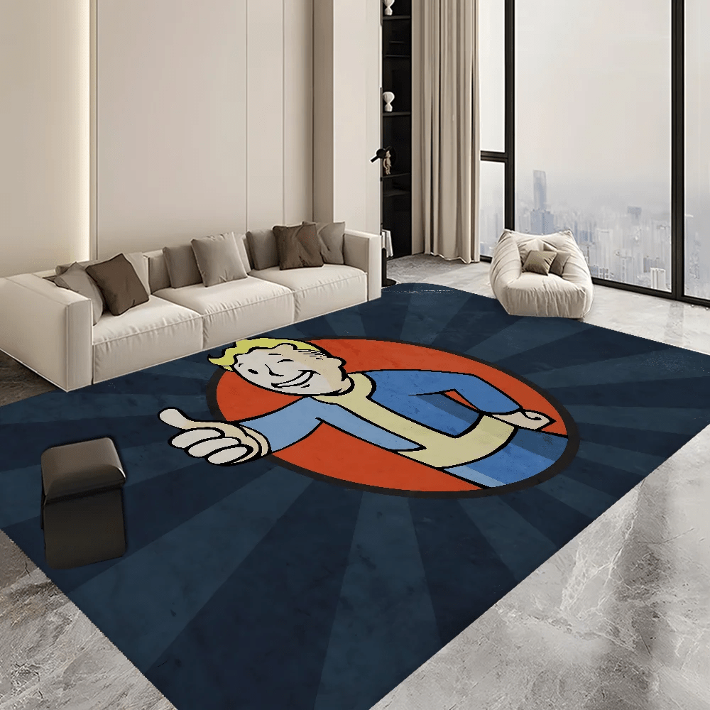 Fallout - Themed Floor Mat, Anti - Slip Bathroom Mat, Kids' Bedroom Doormat, Living Room Welcome Rug - Gapo Goods - 