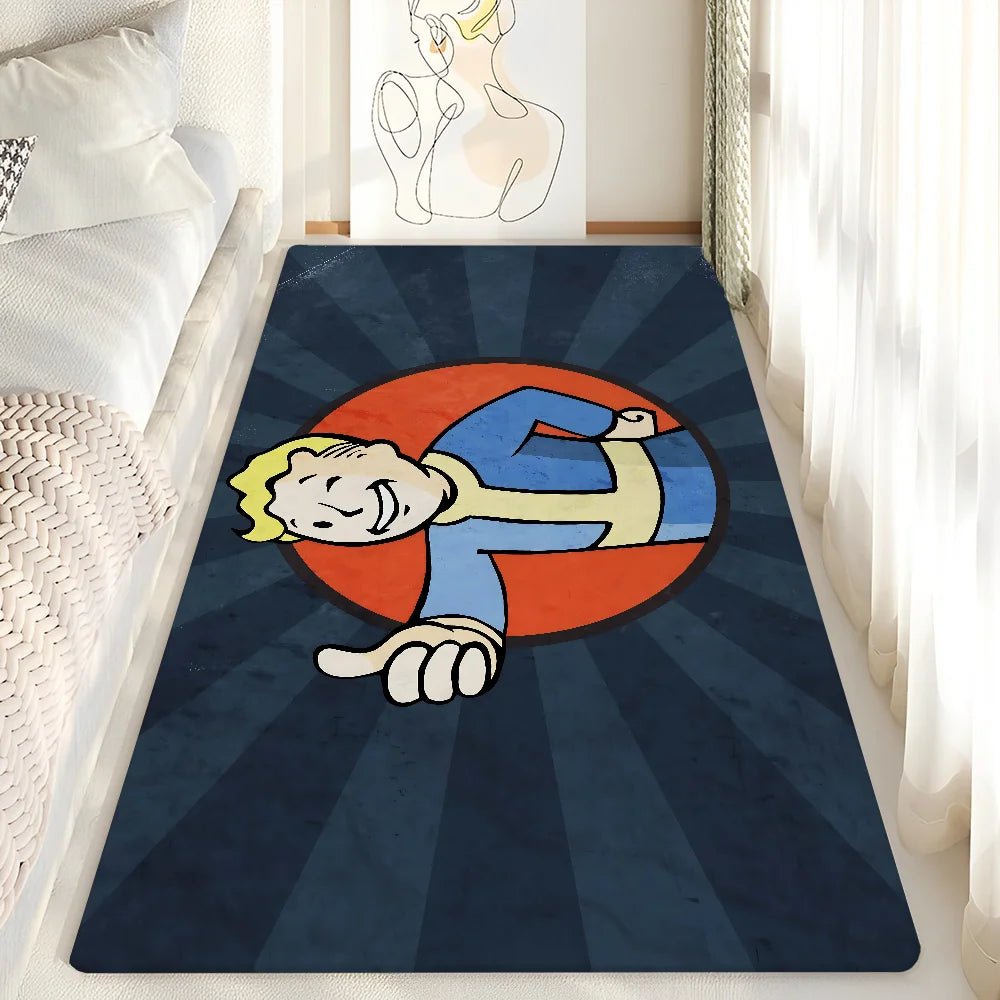 Fallout - Themed Floor Mat, Anti - Slip Bathroom Mat, Kids' Bedroom Doormat, Living Room Welcome Rug - Gapo Goods - 