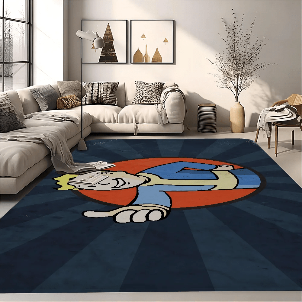 Fallout - Themed Floor Mat, Anti - Slip Bathroom Mat, Kids' Bedroom Doormat, Living Room Welcome Rug - Gapo Goods - 