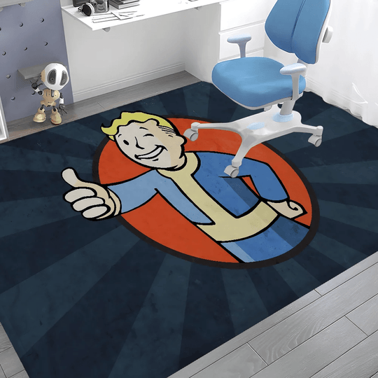 Fallout - Themed Floor Mat, Anti - Slip Bathroom Mat, Kids' Bedroom Doormat, Living Room Welcome Rug - Gapo Goods - 