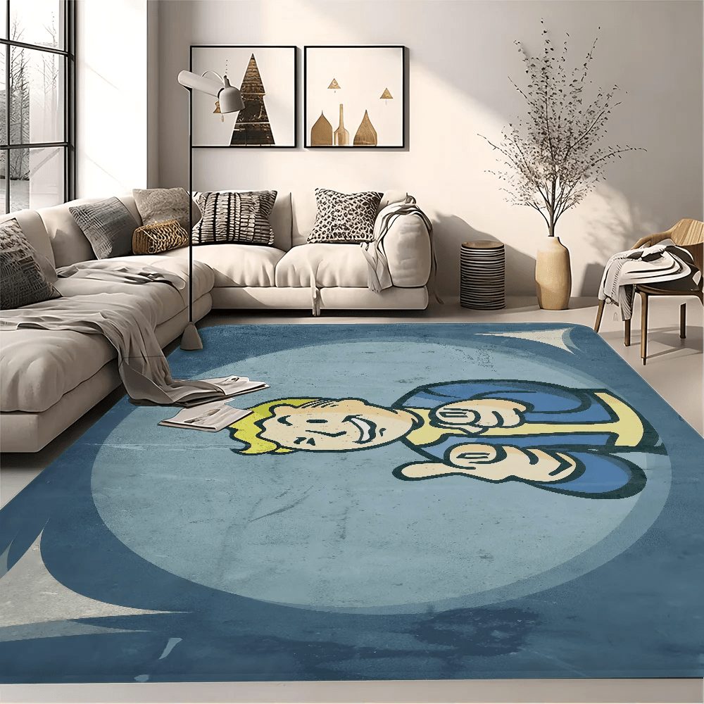 Fallout - Themed Floor Mat, Anti - Slip Bathroom Mat, Kids' Bedroom Doormat, Living Room Welcome Rug - Gapo Goods - 