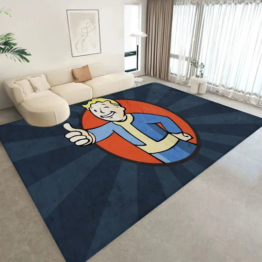 Fallout - Themed Floor Mat, Anti - Slip Bathroom Mat, Kids' Bedroom Doormat, Living Room Welcome Rug - Gapo Goods - 