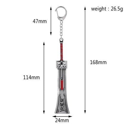 Final Fantasy 7 VII Sword Keychain Cloud Strife - Gapo Goods - 