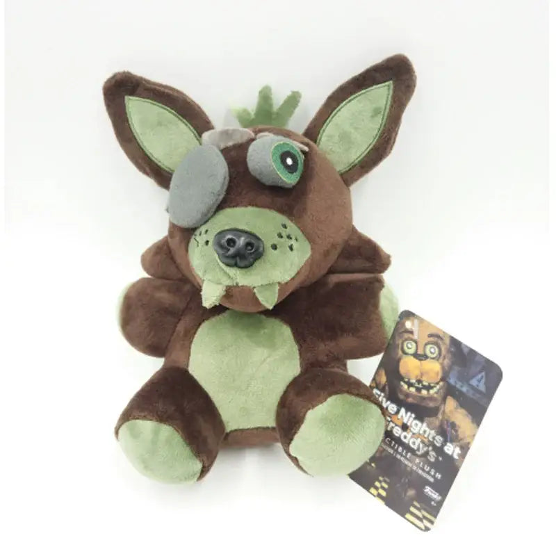 Five Nights Bonnie Bear Plush bringing spooky snuggles to life - gray fox