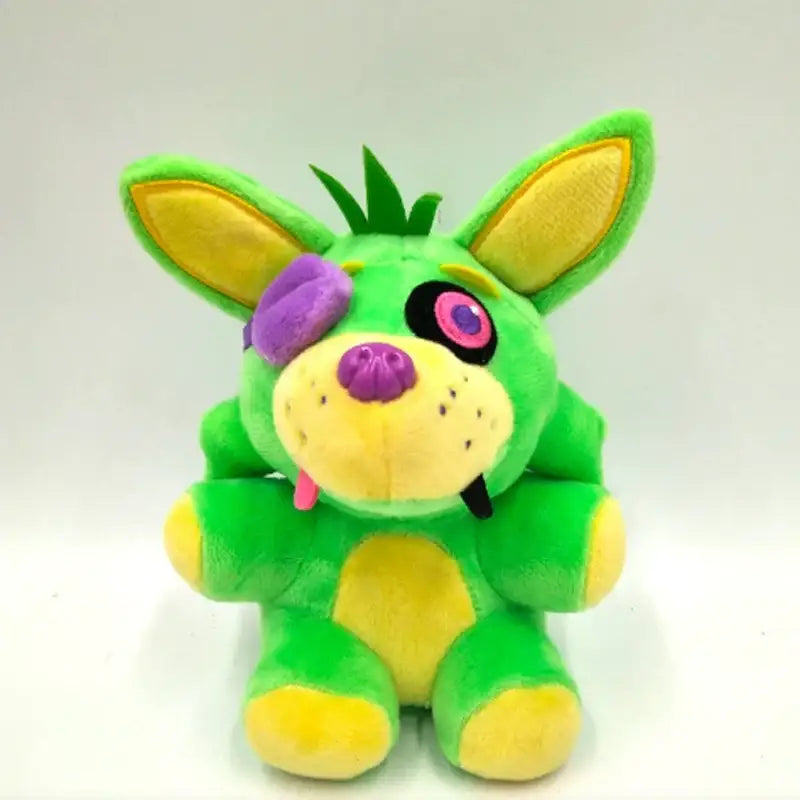 Five Nights Bonnie Bear Plush bringing spooky snuggles to life - green fox