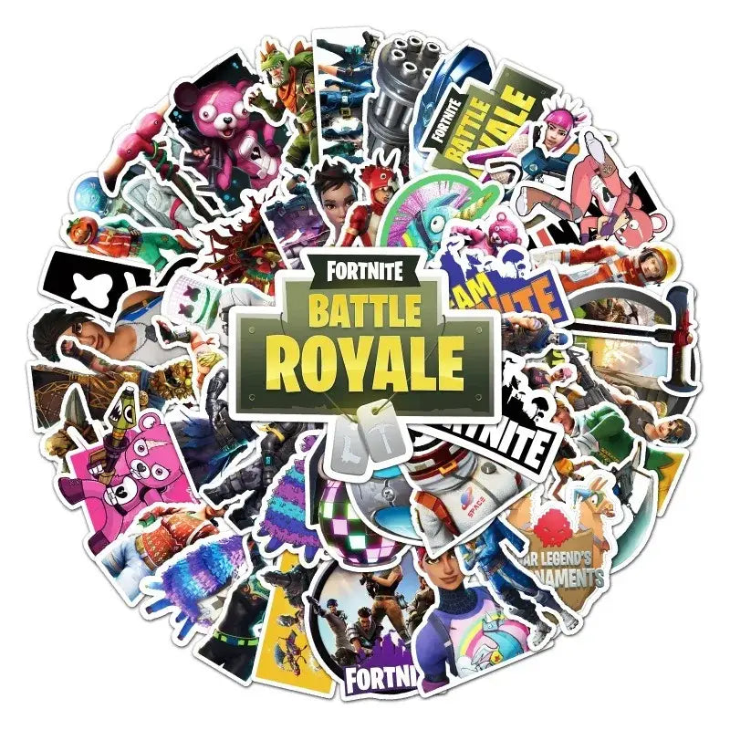Fortnite Stickers - Premium Quality Gamer Decal Set | Vibrant Laptop & Water Bottle Stickers Stickers
