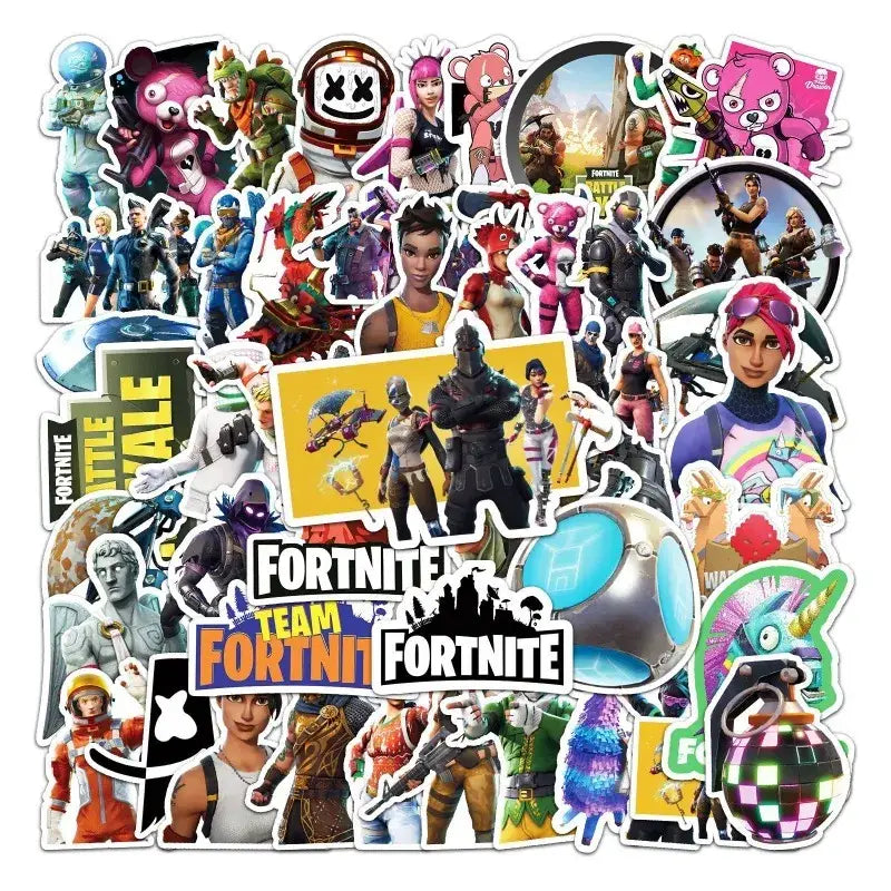 Fortnite Stickers - Premium Quality Gamer Decal Set | Vibrant Laptop & Water Bottle Stickers YY-0017 Stickers