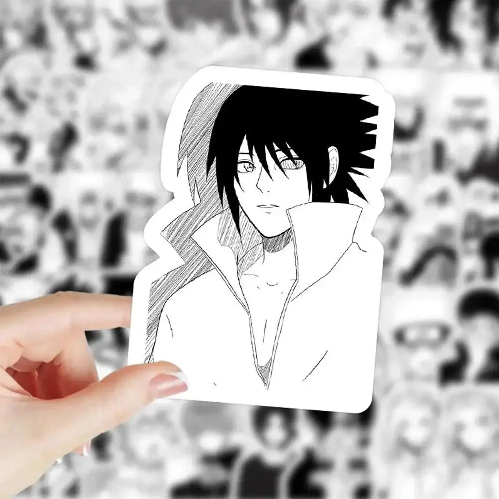 Naruto Stickers – Black and White Uzumaki Sticker Set | Cool Anime Decals Paper products