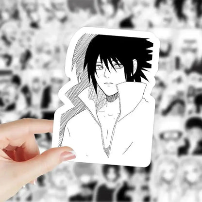Naruto Stickers – Black and White Uzumaki Sticker Set | Cool Anime Decals Paper products