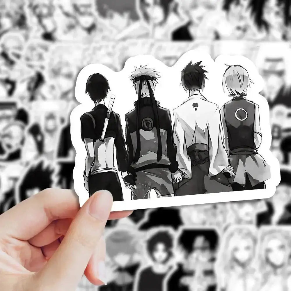 Naruto Stickers – Black and White Uzumaki Sticker Set | Cool Anime Decals Paper products