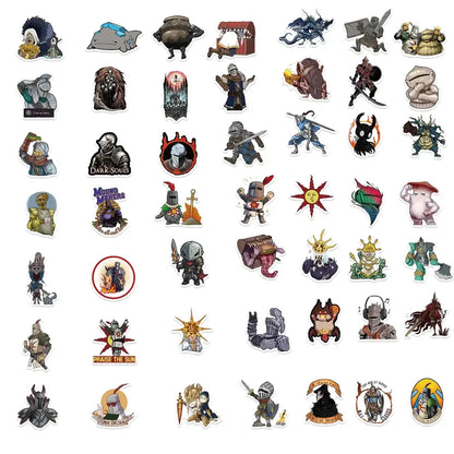 Dark Souls Stickers – 50PCS Waterproof Vinyl Decals | Durable Gaming Laptop Stickers Paper products