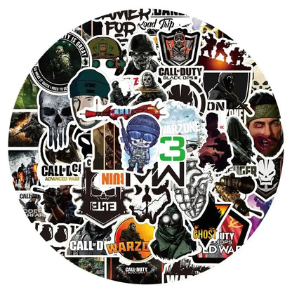 Call of Duty Stickers – Colorful Game Decals | Durable Laptop Stickers Pack Paper products