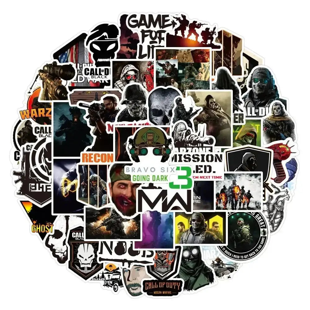 Call of Duty Stickers – Colorful Game Decals | Durable Laptop Stickers Pack Paper products