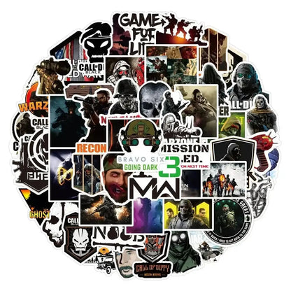 Call of Duty Stickers – Colorful Game Decals | Durable Laptop Stickers Pack Paper products