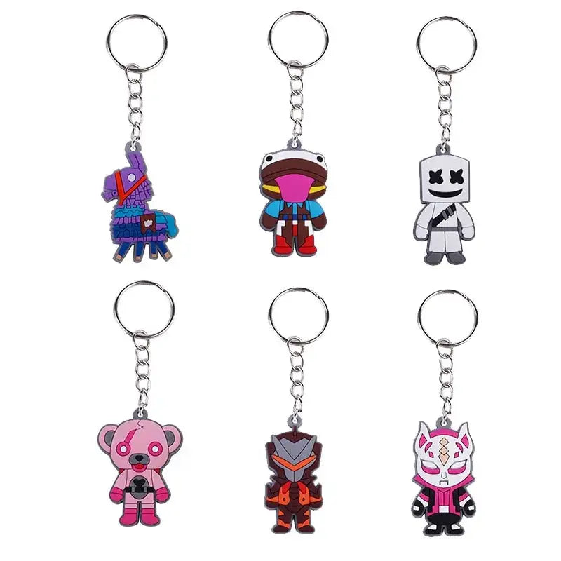 Funny Fortnite Figure for Epic Gamer Gifts and Gaming Room Decor - 6pcs
