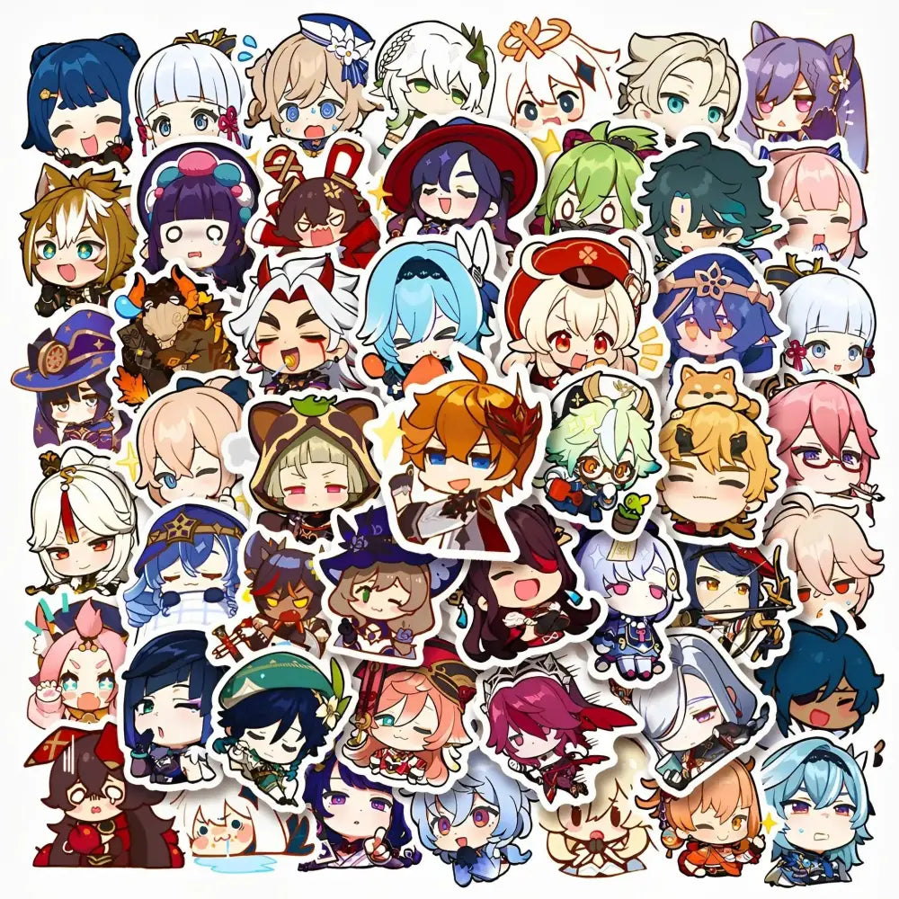 Genshin Impact Stickers – Cute Gaming Stickers | Anime Style Decals Pack Paper products