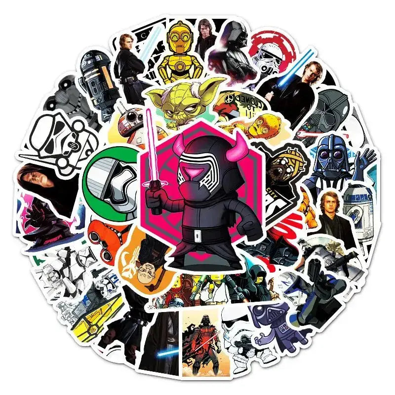 Cartoon Stickers - Colorful Sticker Pack | Durable Vinyl Waterproof Stickers Paper products