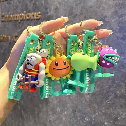 Funny Zombie Keychain for Gamer Gifts and Video Game Merchandise - 4pcs-002