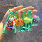 Funny Zombie Keychain for Gamer Gifts and Video Game Merchandise - 4pcs-002