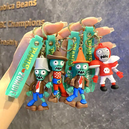 Funny Zombie Keychain for Gamer Gifts and Video Game Merchandise - 4pcs-001