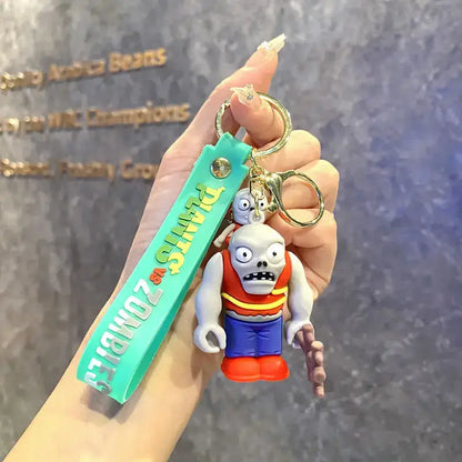Funny Zombie Keychain for Gamer Gifts and Video Game Merchandise - C