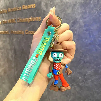 Funny Zombie Keychain for Gamer Gifts and Video Game Merchandise - E