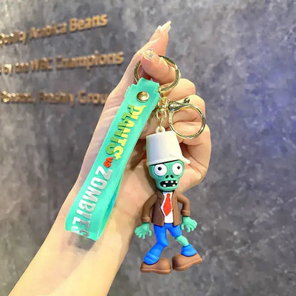 Funny Zombie Keychain for Gamer Gifts and Video Game Merchandise - F