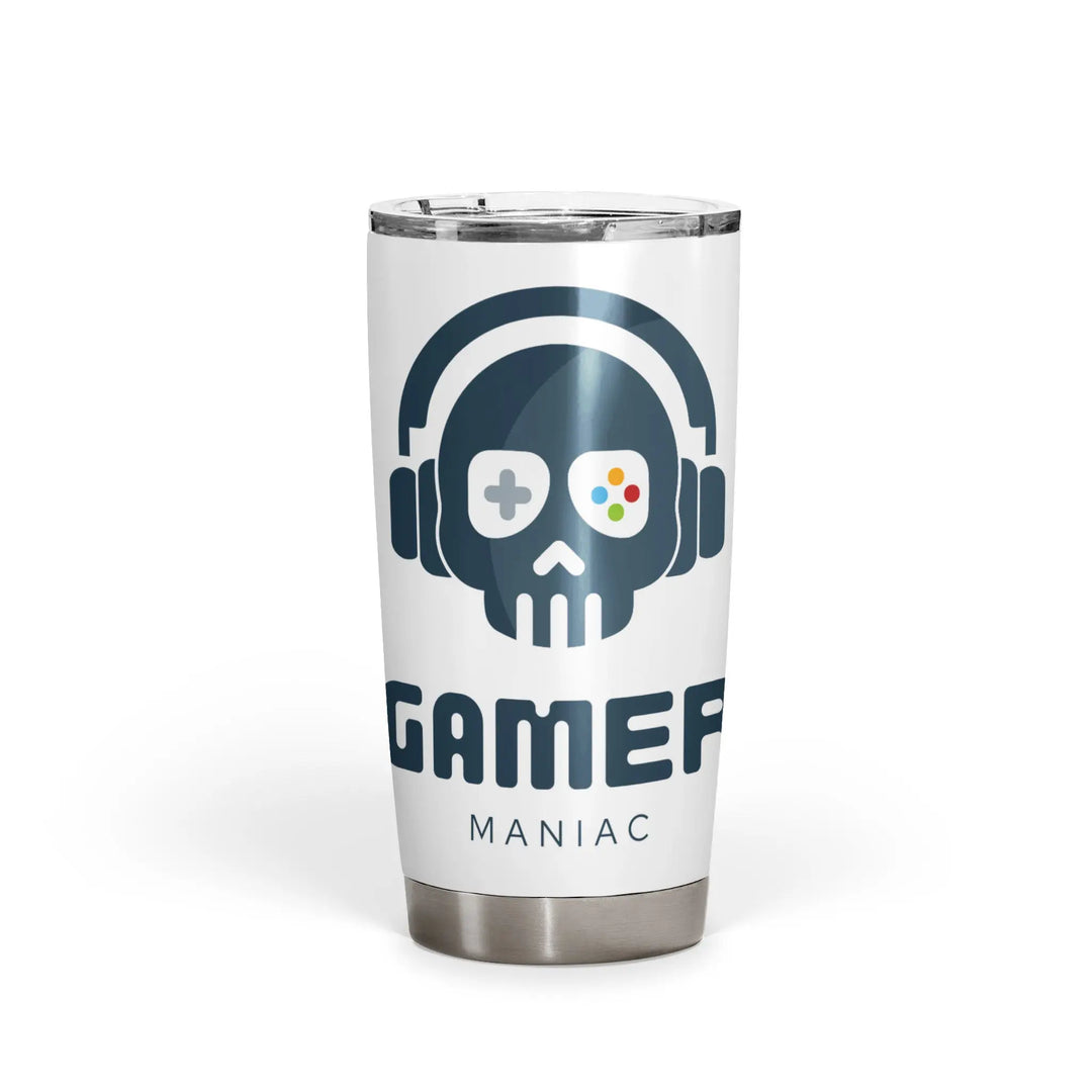 Gamer Maniac Grunge Graff - 20oz Fat Tumbler - Gapo Goods - 