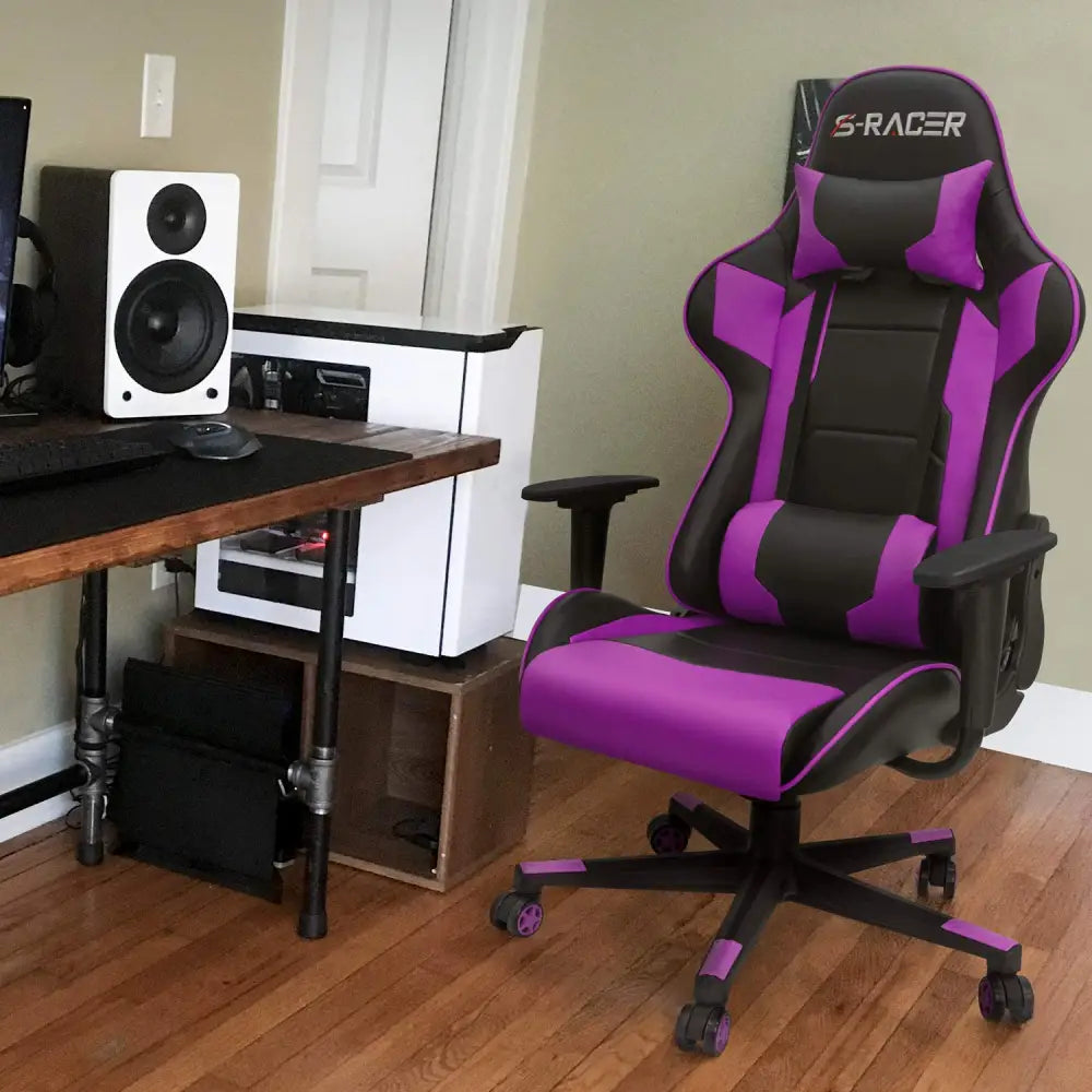Homall Gaming Chair – Ergonomic Computer Chair with Lumbar Support & Headrest Pillow Gaming Accessories