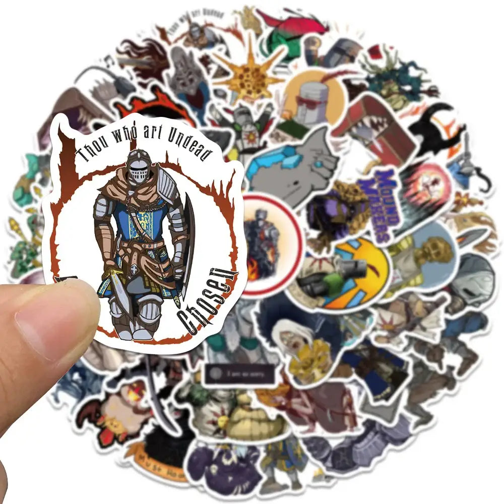 Dark Souls Stickers – Waterproof Vinyl Decal Set | Durable Gamer Collectible Pack Stickers