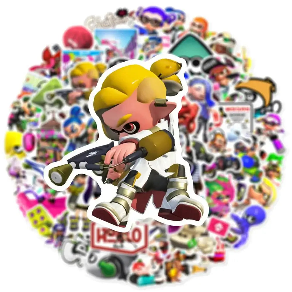Splatoon Switch Stickers – Durable Vinyl Nintendo Switch Decals by Gapo Goods Paper products