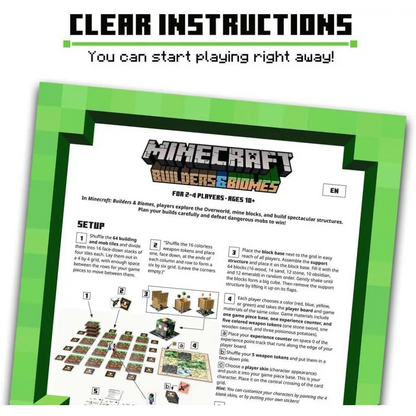 Minecraft Board Game - Ravensburger Strategy Board Game With Creative Building & Easy Setup Games