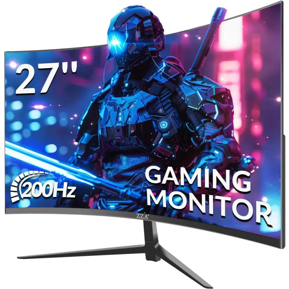 27 Inch Gaming Monitor - Curved FHD Display | 200Hz Refresh Rate | 1ms Response Time Gaming Accessories