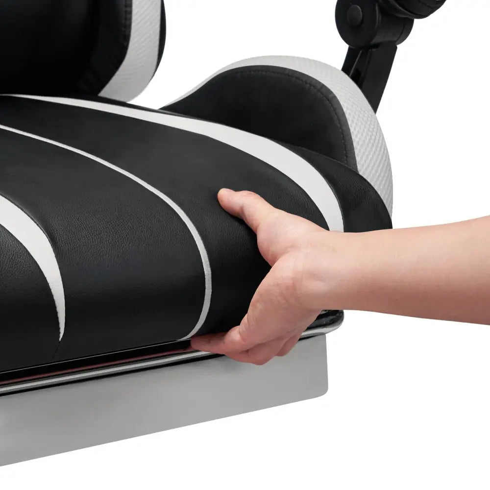 RGB Gaming Chair – Massage Gaming Chair with Bluetooth Speakers, Footrest & LED Lights Gaming Accessories