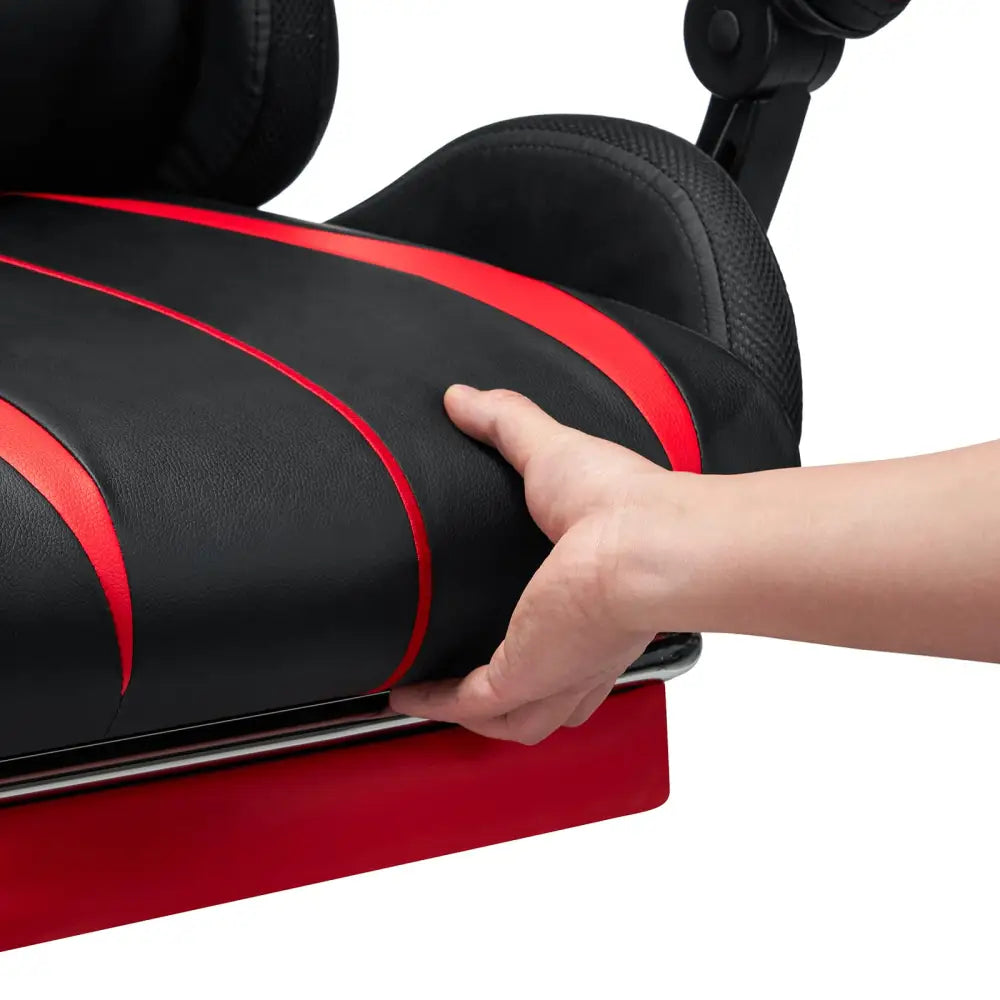 RGB Gaming Chair – Massage Gaming Chair with Bluetooth Speakers, Footrest & LED Lights Gaming Accessories