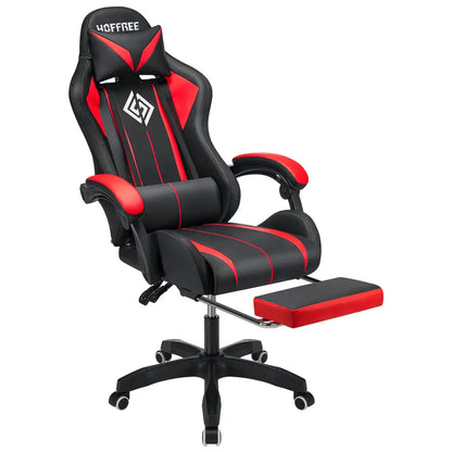 RGB Gaming Chair – Massage Gaming Chair with Bluetooth Speakers, Footrest & LED Lights Gaming Accessories