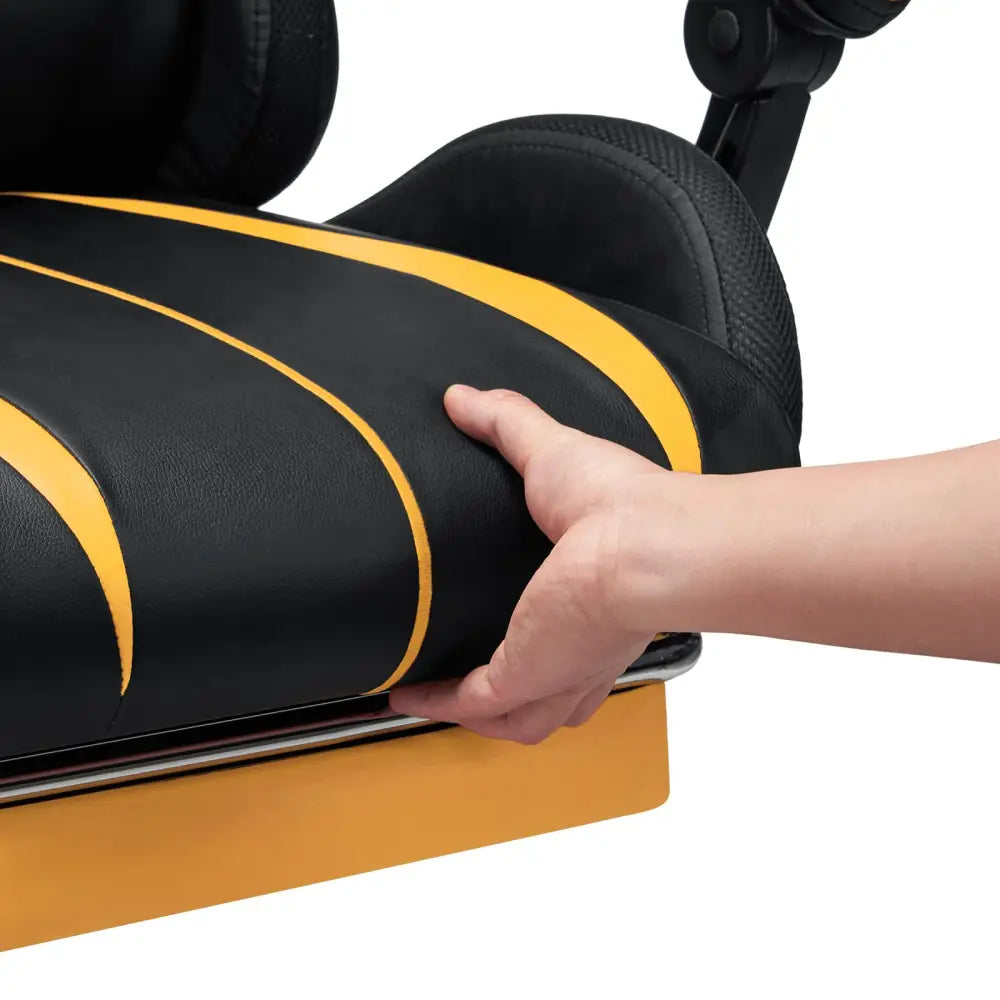 RGB Gaming Chair – Massage Gaming Chair with Bluetooth Speakers, Footrest & LED Lights Gaming Accessories