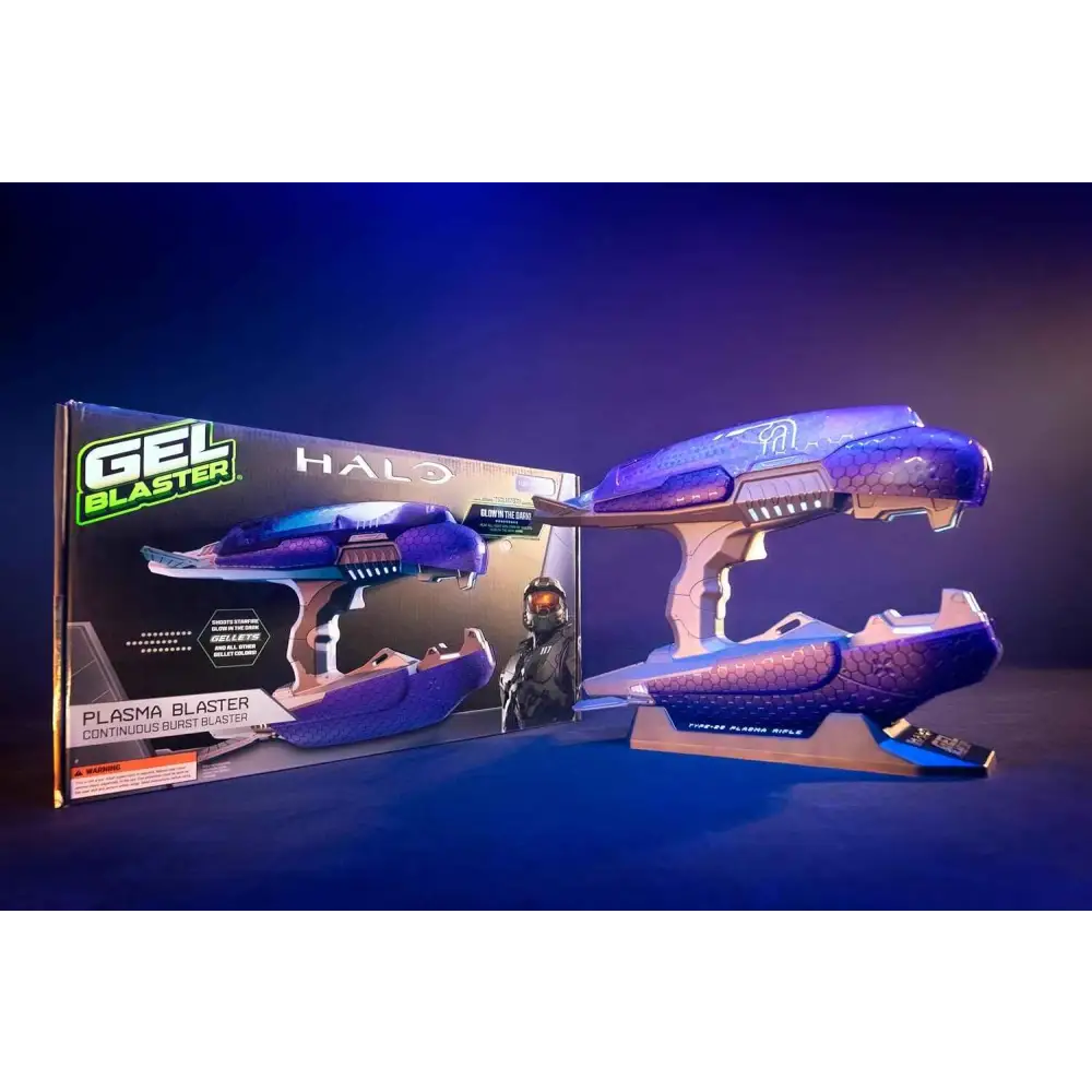 Halo Plasma Blaster – Type-25 Glow-in-the-Dark Gel Ball Blaster with Starfire Gellets™ & Tracer Function Collectible