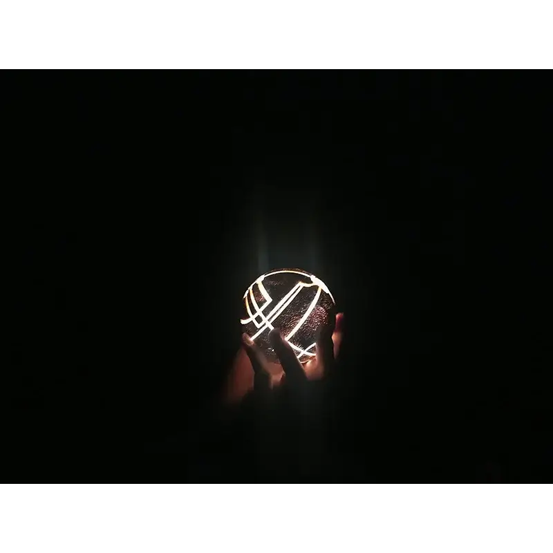 Glowing Apple of Eden with integrated LED lighting magic - With Box