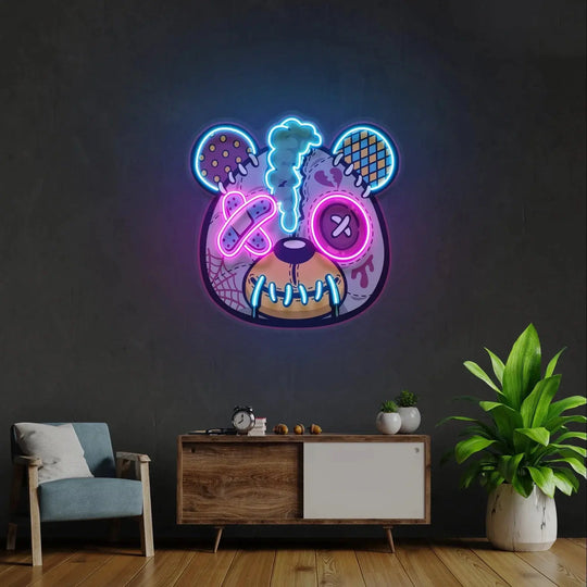 Glowing Nightmares: Five Nights at Freddy’s Neon Sign - Gapo Goods - Wall Art