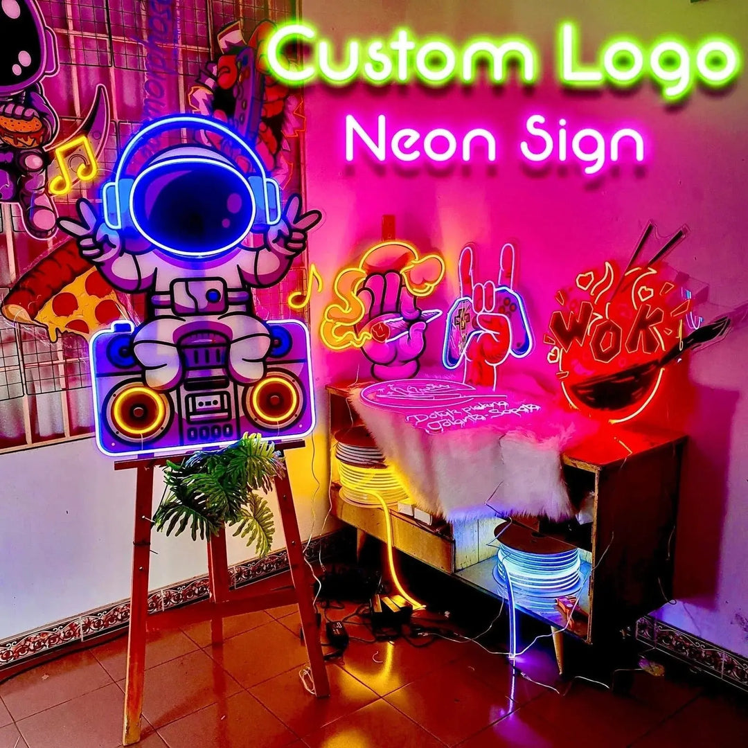 Glowing Nightmares: Five Nights at Freddy’s Neon Sign - Gapo Goods - Wall Art