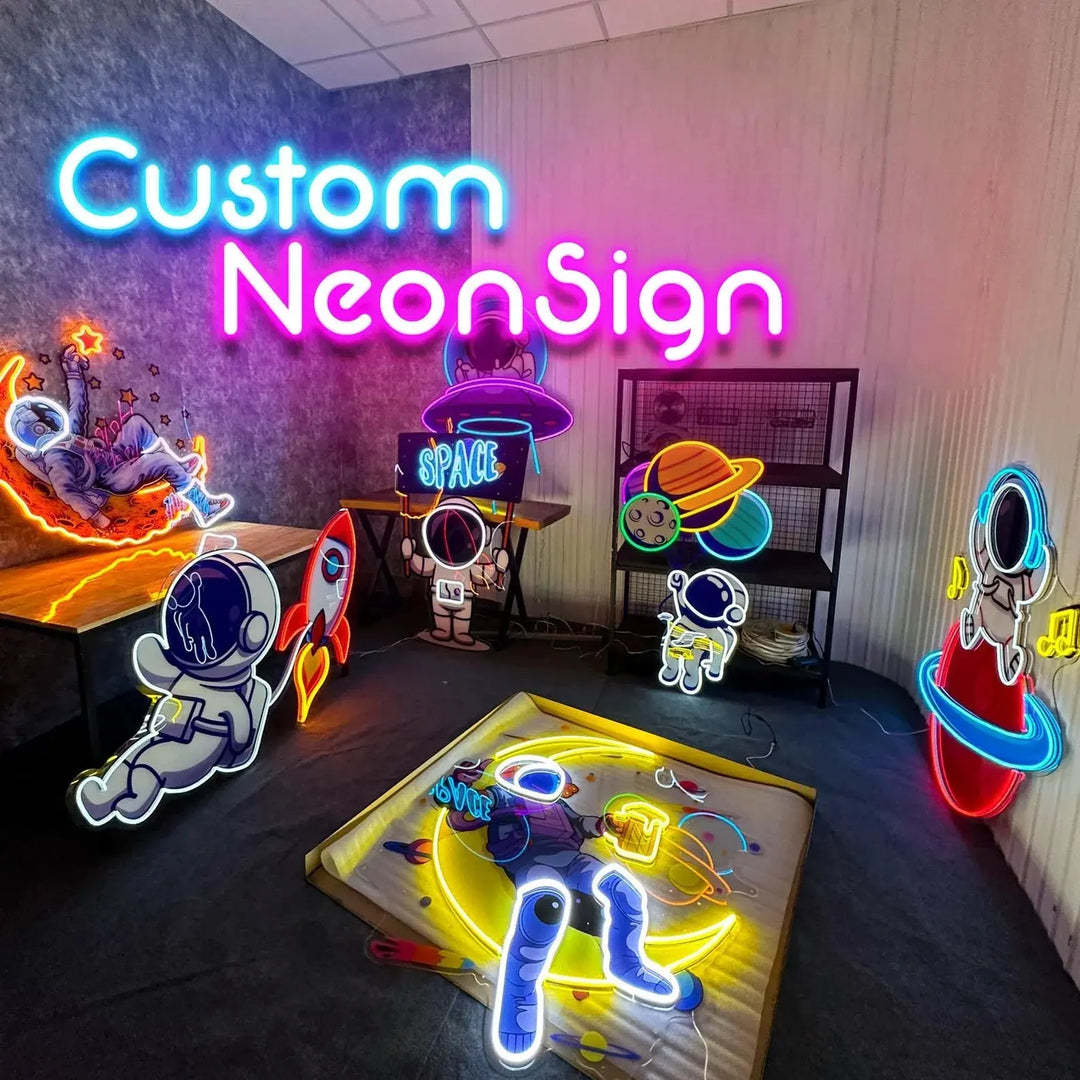 Glowing Nightmares: Five Nights at Freddy’s Neon Sign - Gapo Goods - Wall Art